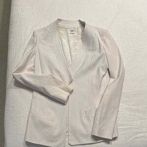 Diane Von Furstenberg White Relaxed Fit Blazer